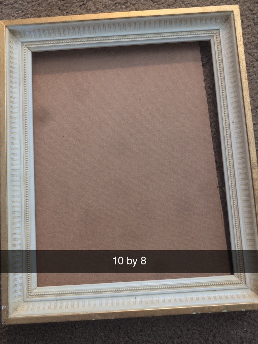 Classic White and Gold 10x8 Decorative Picture Frame - Unbranded